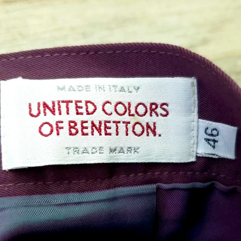 United Colors‎ of Bennetton Mini Skirt Women's Blush Rose Back Zip Lined 46 M/L
